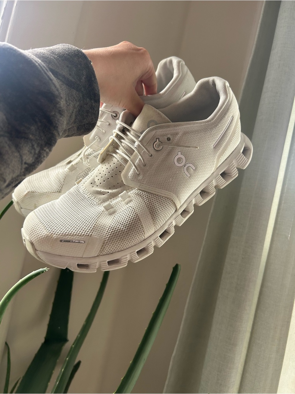On Cloud Women's White Running Sneakers